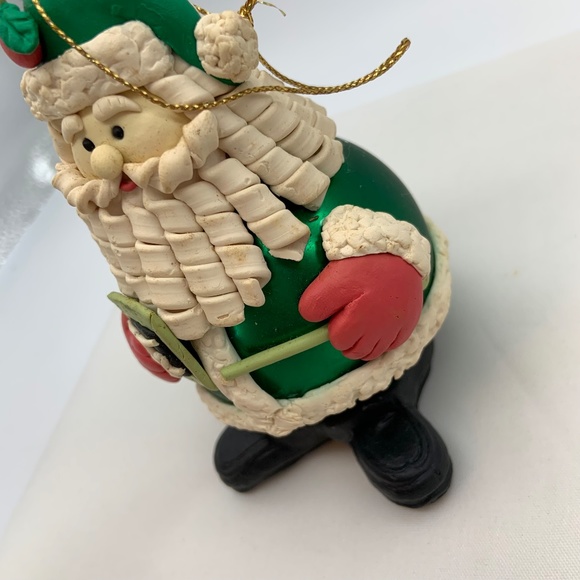 Vintage Handmade Christmas Teacher Santa Claus Retro Christmas Ornament - Picture 11 of 13